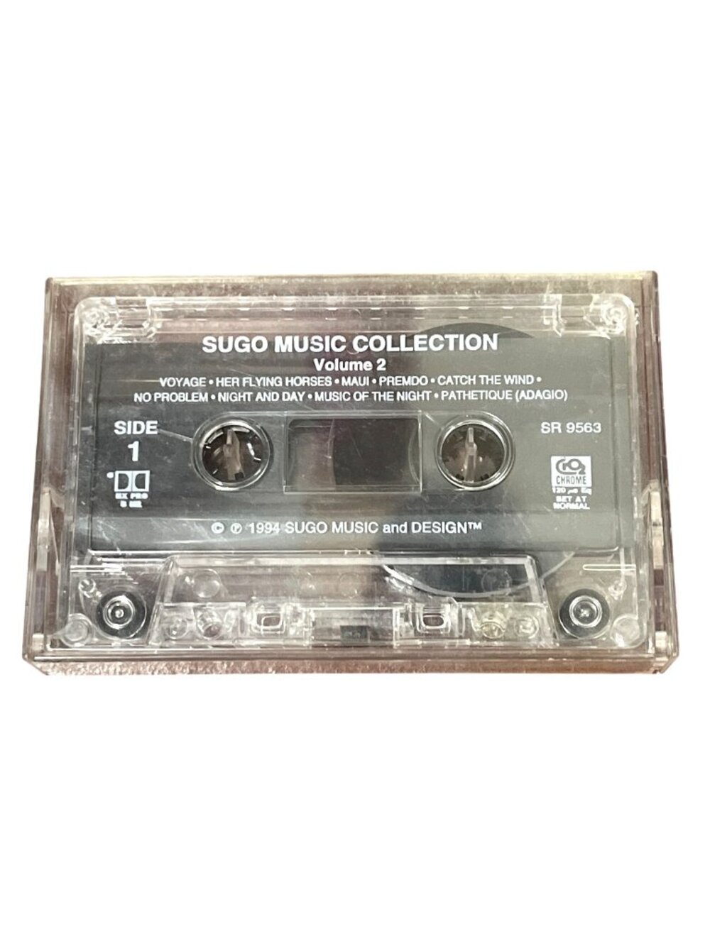 Sugo Music Collection Vol. 2 1994 Cassette Tape Transparent Design SR 9563